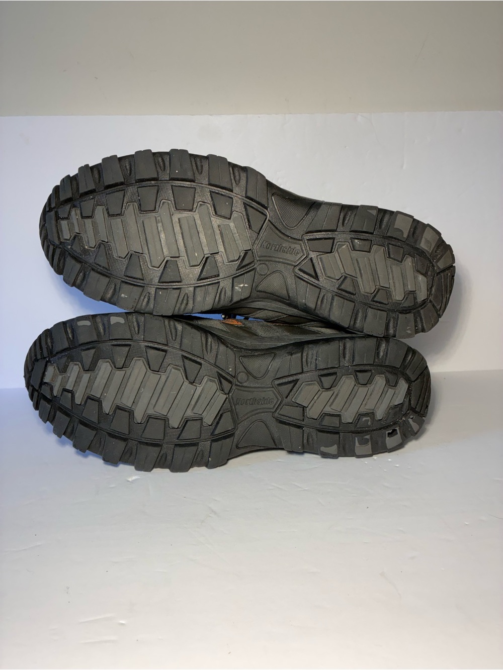 Northside Men's Gray and Black Hiking Boots with Orange Accents - Picture 8 of 9